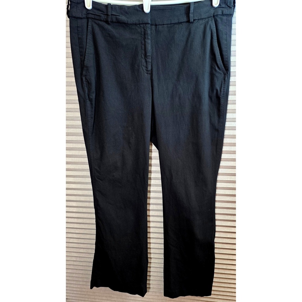 Lane Bryant Dress Pants 18 Regular Black Stretch Rayon Blend Flat Front Work